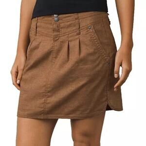 PrAna Women's Lizbeth Sutra Short Pleated Athleisure Skirt Size 2 UPF 50 Outdoor